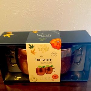 Silver One Company The Barware Essentials-2 20 oz Hammered Copper Mugs. Fun 🍂!